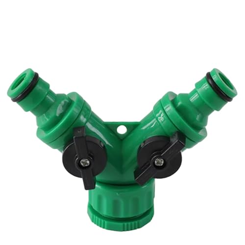 WANYI 2 Wege Gartenschlauch Verteiler Y Verteiler Wasserverteiler Schlauchverbinder Rohrverbinder Adapter für Gartengeräte Verbinder(1 Stück-G05) von WANYI