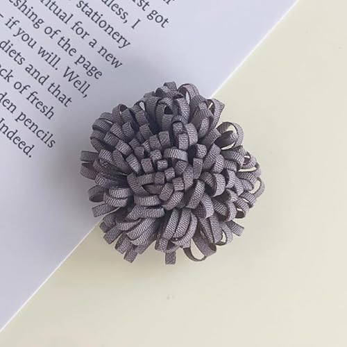 WANYI 6 Stück Blume Brosche Damen Ansteckblume 3.5CM Breite Fluffy Haarschmuck Accessoires für DIY Kleidung Hut Haarspange Zubehör von WANYI