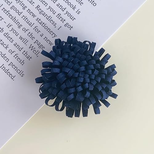 WANYI 6 Stück Blume Brosche Damen Ansteckblume 3.5CM Breite Fluffy Haarschmuck Accessoires für DIY Kleidung Hut Haarspange Zubehör von WANYI