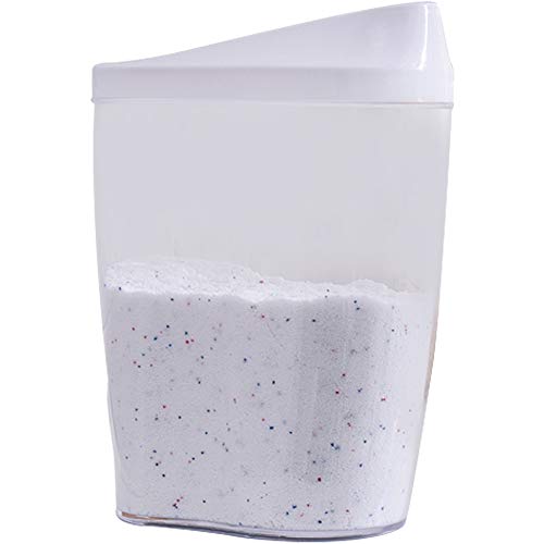 WANZSC Waschpulver Box kleine kleine transparente Behälter Lagertank Waschpulver Aufbewahrungsbox wx10181141 von WANZSC