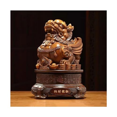 WAOCEO Buddha-Statue Fortune Pixiu Ornament, Büro, Spirituosenschrank, Geschäft, Dekorationen, Sammlung, Geschenke, drehbar, Kunstharz Feng Shui Dekoration (Size : Small) von WAOCEO