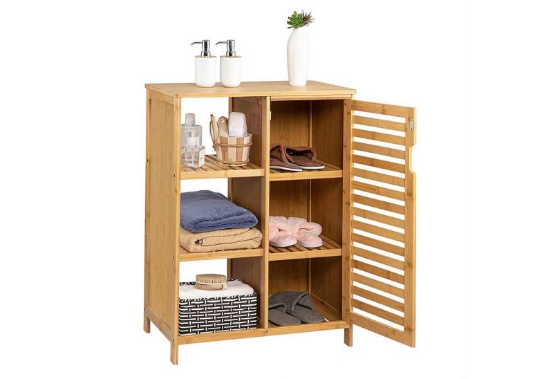 WAOHO Badkommode Badezimmerschränke aus Bambus,Badkommode,Küchenschrank,Sideboard von WAOHO