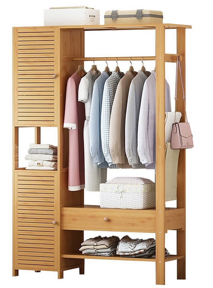 WAOHO Kleiderständer Kleiderschrank, Kleiderständer mit Schrank und Schubladen WAOHO Kleiderständer Kleiderschrank, Kleiderständer mit Schrank und Schubladen von WAOHO