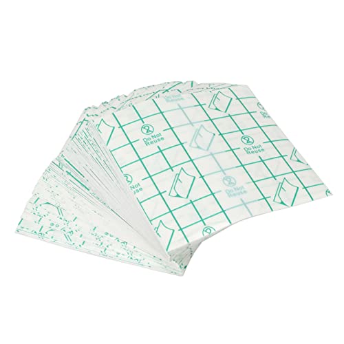 100 Stücke Klebstoffbandabdeckung, wasserfester Film, transparenter Stretchband 8 * 8 cm von WAONIQ