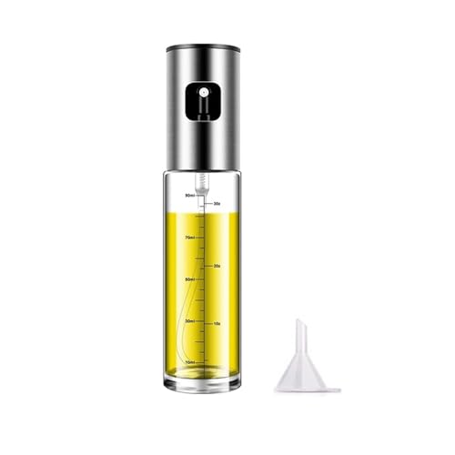WAONIQ 1 Stück Ölsprüher Flasche 100ml Multifunktional Olivenöl Sprüher, Oil Sprayer mit Trichter, Ölsprüher Ultrafeines Nebeldesign für Grillen, Backen, Salate WAONIQ 1 Stück Ölsprüher Flasche 100ml Multifunktional Olivenöl Sprüher, Oil Sprayer mit Trichter, Ölsprüher Ultrafeines Nebeldesign für Grillen, Backen, Salate von WAONIQ