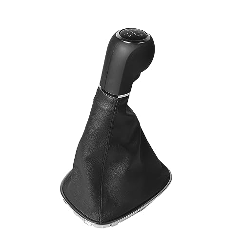 Schaltknauf mit 5 Gängen, Schaltknauf Hebel Stick Gamasche, Schaltknauf + Schaltmanschette, Schaltknauf Auto für Opel Corsa D 009140093 19276456, Schwarz Knauf Plug Play Ersatzteil von WAONIQ