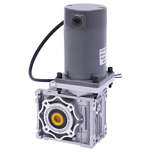 120W Elektrischer Getriebemotor Gleichstrom 12V, 1800 U/min, 50K, Schneckengetriebemotor mit Selbsthemmung für Mixer und Hubgeräte von WAPHOERTE