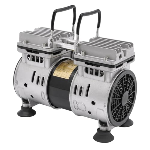 550W ölfreie Vakuumpumpe Industrielle Labor-Vakuumpumpe mit Schalldämpfer, Drehzahl 1400 U/min, Saugleistung 120 L/min für Lebensmittel und Pharmazeutische Industrie von WAPHOERTE