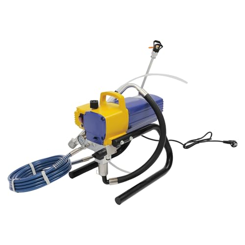 Airless Farbspritzgerät 1800W Farbsprühsystem für Wand und Fassadenfarben mit Spritzpistole und Schlauch, Sprühdistanz 350-400 mm für Antikorrosionslack, Latexfarbe und Mischlack Airless Farbspritzgerät 1800W Farbsprühsystem für Wand und Fassadenfarben mit Spritzpistole und Schlauch, Sprühdistanz 350-400 mm für Antikorrosionslack, Latexfarbe und Mischlack von WAPHOERTE