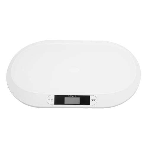 Digitale Babywaage/Elektronische Waage, Neugeborenenwaage/Tierwaage mit LED-Display, Maximale Tragfähigkeit 20 kg, Weiß von WAPHOERTE