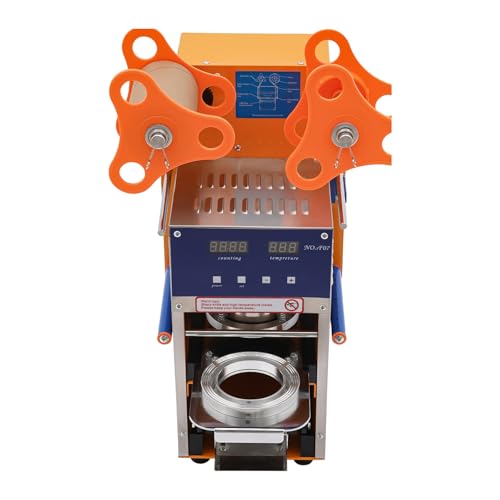 Elektrische Bechersiegelmaschine Versiegelungsmaschine Vollautomatische Bubble Tea Cup Sealer-Maschine 400-600 Tassen/H, Temperatur von 0-250°C, geeignet zum Verschließen von Bubble-Milch-Tee Elektrische Bechersiegelmaschine Versiegelungsmaschine Vollautomatische Bubble Tea Cup Sealer-Maschine 400-600 Tassen/H, Temperatur von 0-250°C, geeignet zum Verschließen von Bubble-Milch-Tee von WAPHOERTE