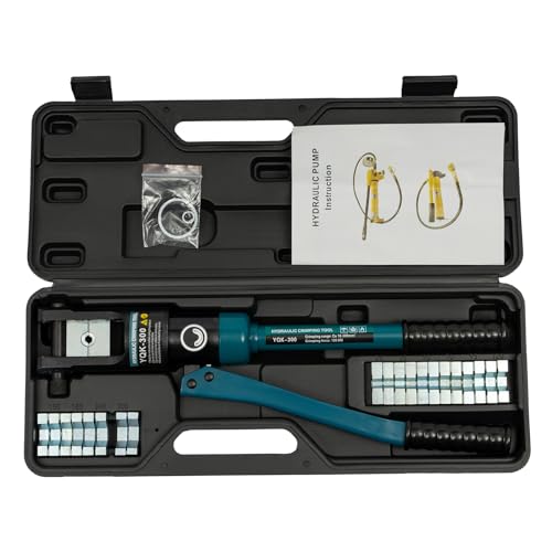 Handhydraulische Crimpzange Das hydraulische Crimpset Set mit 11 Paaren von Formen und 1 Werkzeugkiste ausgestattet für Crimpen Aluminiumrohren, Kunststoffrohren und PEX-Rohren Crimpkraft von 120 KN Handhydraulische Crimpzange Das hydraulische Crimpset Set mit 11 Paaren von Formen und 1 Werkzeugkiste ausgestattet für Crimpen Aluminiumrohren, Kunststoffrohren und PEX-Rohren Crimpkraft von 120 KN von WAPHOERTE