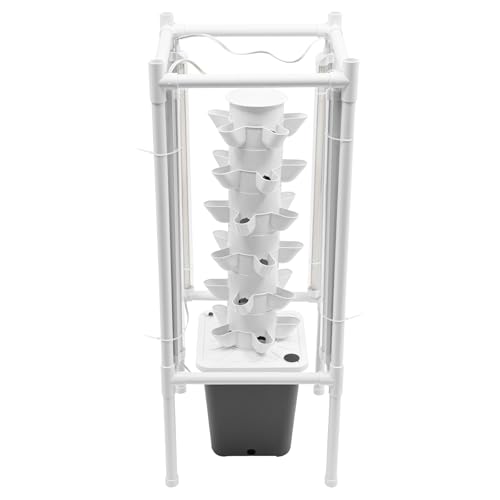 Hydroponik-Anbauset 30-Loch erdloses Anbausystem mit 4 LED-Lampen und Wasserpumpe, Gartenbauliches Hydrokultur-Anbausystem für den Anbau von Obst und Gemüse von WAPHOERTE