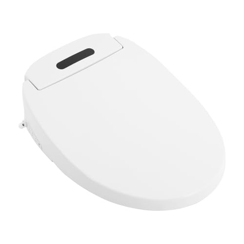 Intelligenter Smart Toilettensitz WC Bidet mit Düse Elektrischer Spül Toilettensitz, Beheizter Toilettensitz mit Beleuchtung und Temperatureinstellbarer, PP von WAPHOERTE