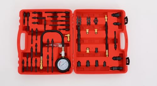 Kompressionstester Set/Kompressionsdruckprüfer, Komplett-Set für Kompressions- und Leckagetests, Druckbereich 0-40 bar für Benziner- und Dieselmotoren von WAPHOERTE
