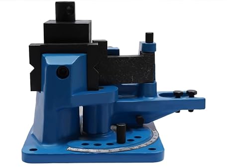 Universal Winkelbieger Biege Maschine GeräT Metall Winkelbiege Manuell Tool, Multifunktionsale Eckfalzmaschine mit maximalem Biegewinkel 120° für Biegen von Stahl, Schmiedeisen und Messing, Blau von WAPHOERTE