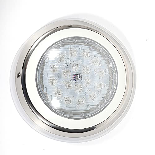 WAPHOERTE 54W RGB LED Poolleuchte Unterwasser-LED-Poolleuchte, Unterwasser Poolbeleuchtung mit Fernbedienung, Lichtwinkel 30° für Swimmingpools, Fontänen und Teiche von WAPHOERTE