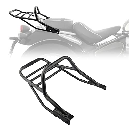 WARFEL Hinterradgepäckträger Motorrad Für Triumph Bonneville SPEEDMASTER 2018-2022 Heckträger Koffer Gepäckträger Bord Gepäckträger Regal Heckablage Set von WARFEL