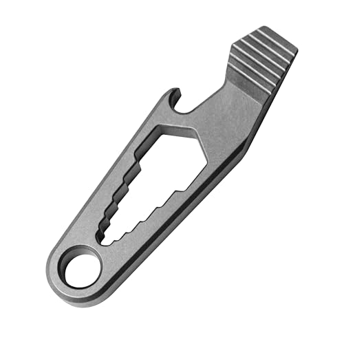 WARHERO Titanium EDC Tools Brechstange mit Flaschenöffner Multi-Tool Mini Brecheisen von WARHERO
