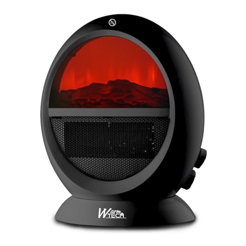Oszillierender Heizlüfter 2000 W – Atmosphäre mit Holzfeuer. von WARM TECH