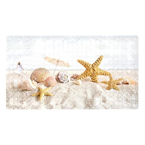 WARMFM Seesterne und Muscheln Badewanne Duschmatte rutschfeste Duschmatte mit Saugnäpfen und Ablauflöchern 14,7 x 26,9 Zoll WARMFM Seesterne und Muscheln Badewanne Duschmatte rutschfeste Duschmatte mit Saugnäpfen und Ablauflöchern 14,7 x 26,9 Zoll von WARMFM