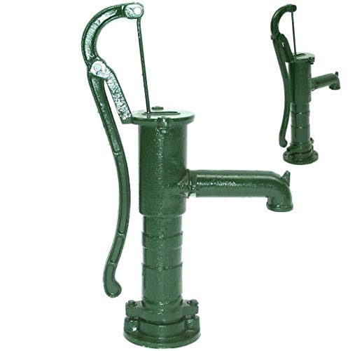 D&L Schwengelpumpe Gusseisen Grün Handpumpe 55916 AWZ Handschwengelpumpe Gartenpumpe von WARMHAND