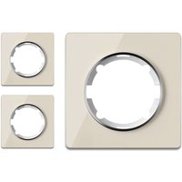 Warmon - 3x Garda Glas- Abdeckrahmen Set - beige von WARMON