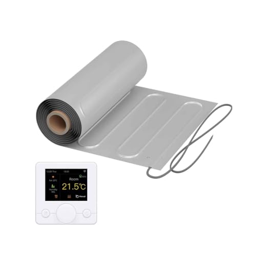 Elektrische Fußbodenheizung: Zweiader-Heizmatte mit Aluminiumfolie WARMON ALU 150 W/m², Parket, Laminat mit Smart Thermostat R7C-Serie, Farb-LCD, Thermostat:R7C-716 WiFi - Weiß, Mattengröße:15 m² Elektrische Fußbodenheizung: Zweiader-Heizmatte mit Aluminiumfolie WARMON ALU 150 W/m², Parket, Laminat mit Smart Thermostat R7C-Serie, Farb-LCD, Thermostat:R7C-716 WiFi - Weiß, Mattengröße:15 m² von WARMON