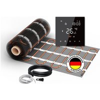 Heizmatte WARMON CLASSIC LIGHT 100 W/m² inkl. TS 300 Smart WiFi Thermostat schwarz - 3 m² von WARMON