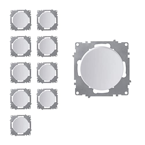 OneKeyElectro Set: 10x Ein-Aus-Lichtschalter Set, Lichtschalter Unterputz, matt-Antifingerprint, Schutzart IP20, 230V/16A, ohne Rahmen - weiß von WARMON