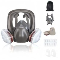 16-in-1-Antibeschlag-Gasmaske, Vollgesichtsmaske, Atemschutzmaske für industrielle Farbspritzarbeiten, Sicherheitsfilter, Formaldehydschutz von WARSIONE