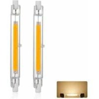 2er-Pack R7S 118 mm 20 W dimmbare LED-Lampen, warmweiß 3000 K 3000 lm, linearer Ersatz für J118 20 W Halogenlampen, 360°-Beleuchtung, flimmerfrei, von WARSIONE
