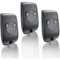 3 Stück für 1841026 – NS 2-Kanal-Fernbedienung (433,42 MHz) zur Steuerung von 2 Motoren für Tore und Garagentore. Garagentor-Fernbedienung (433,92 von WARSIONE