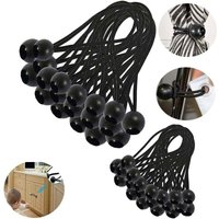 30 Stück elastische Bungee-Seile, Planen-Bungee-Seile, elastische Bungee-Seile für Pavillons, Planen, Camping, Zelte, Vorhangverlängerungsgurt (200 von WARSIONE