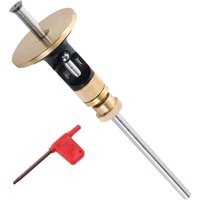 Anreißlehre mit Rädchen für Weich- und Harthölzer, inklusive Schraubendreher (B), Sicherheitsverriegelung, Mikroverstellfunktion von WARSIONE