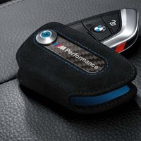 BMW M Performance Alcantara-Schlüsseletui, kompatibel mit BMW Razr 3- und 4-Tasten, schwarz von WARSIONE