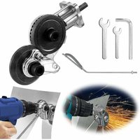 Blechknabber, elektrischer Bohrplattenschneider, Doppelkopf-Blechknabber zum Schneiden von Eisen, Stahl, Kupfer, Aluminium (Geeignet für 12V/21V von WARSIONE