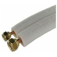 Einbaufertige Doppelrohr-Kältemittelleitungen M1 Klimaanlage 1/4 3/8 vormontierte Fittings 3 Meter NF, Rohrdurchmesser (6+10) 1P3 m Kupferrohr mit von WARSIONE