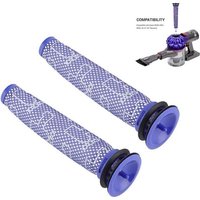 Packung mit 2 waschbaren Vorfiltern für DYSON V6 V7 V8 DC62 DC61 DC58 DC59 DC74 Handstaubsauger von WARSIONE