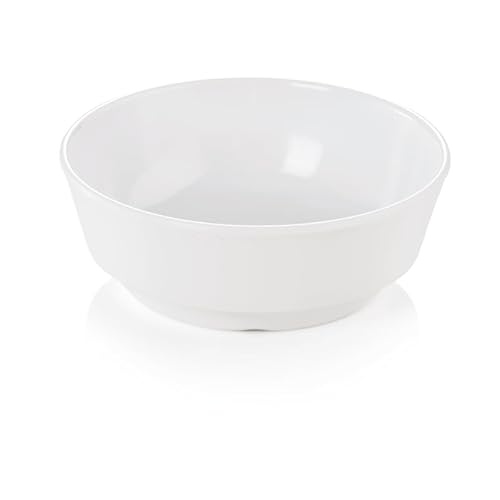 12x Schale rund Melamin 150 ml weiß bruchfest Ø 10 cm von WAS Germany