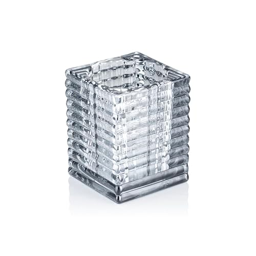 8x Cube Smoke Grey YUYU, Windlicht, Kerzenhalter, 7,5 x 7,5 x 9,5 cm, Glas 8x Cube Smoke Grey YUYU, Windlicht, Kerzenhalter, 7,5 x 7,5 x 9,5 cm, Glas von WAS Germany