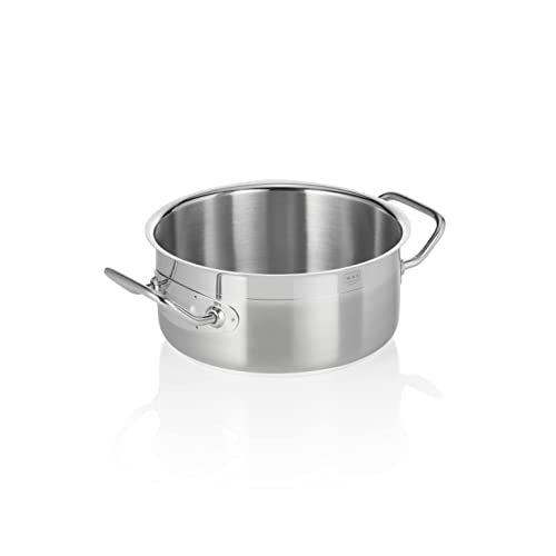 Bratentopf Cookware 21, Ø 20 cm, Chromnickelstahl 18/10 von WAS Germany