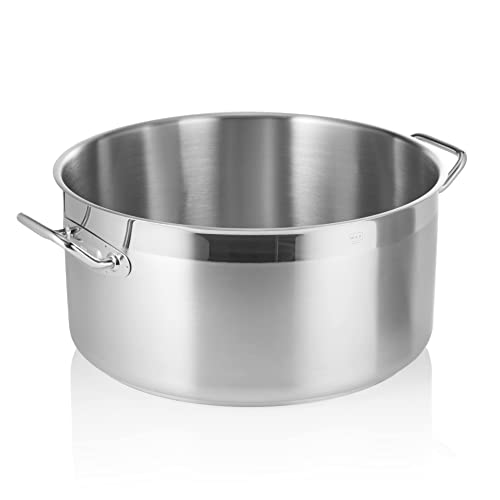 Bratentopf Cookware 21, Ø 45 cm, Chromnickelstahl 18/10 von WAS Germany