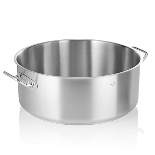 Bratentopf Cookware 21, Ø 50 cm, Chromnickelstahl 18/10 von WAS Germany