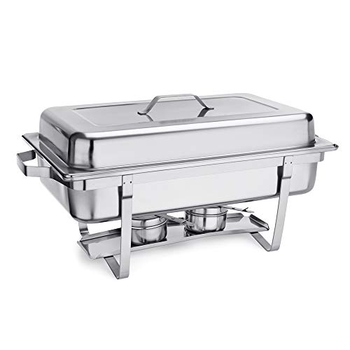 WAS 1460 311 GN 1/1 Edelstahl Chafng Dish mit 2 Brennpastenbehältern, 63 cm x 35 cm x 33 cm WAS 1460 311 GN 1/1 Edelstahl Chafng Dish mit 2 Brennpastenbehältern, 63 cm x 35 cm x 33 cm von WAS Germany