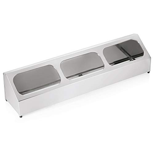 WAS 1595 980 Serie 79 Chromnickelstahl GN Systemteiler, 99cm x 23cm x 23.5cm von WAS Germany