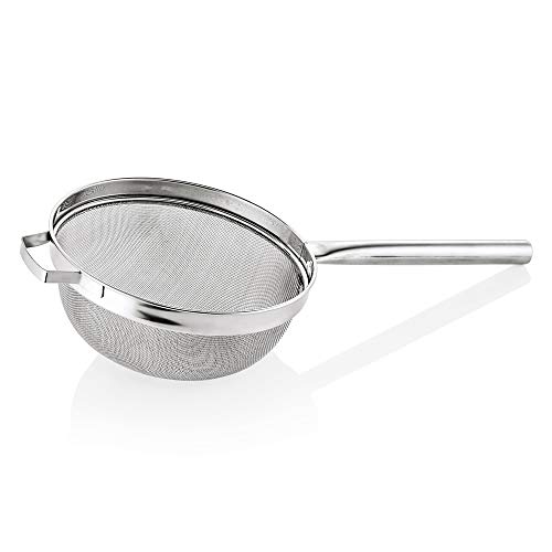 WAS 2063 360 Chromnickelstahl Großküchensieb mit Hohlgrif, 36cm Durchmesser von WAS Germany