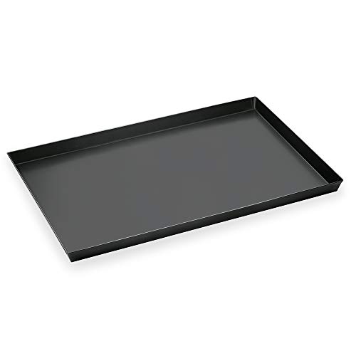 WAS 2292 600 Blaublech Pizzablech mit Bordiertem Rand, 60cm x 40cm x 3cm von WAS Germany