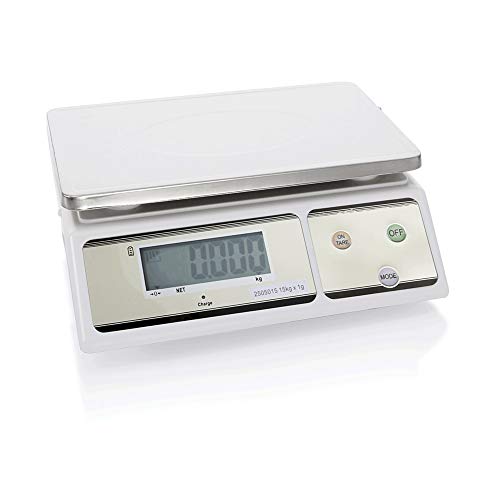 WAS 2505 015 Digitale Waage, Wiegebereich bis 15 kg, 30cm x 28cm x 11cm von WAS Germany