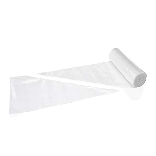 WAS 3103 520 Polyethylen Einwegspritzbeutelrolle, Transparent, Materialstärke 80µm, 52cm Länge, 100 Stück von WAS Germany